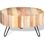 vidaXL Table basse Bois de récupération massif