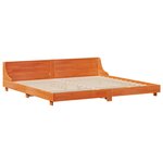 vidaXL Cadre de lit sans matelas cire marron 180x200cm bois pin massif