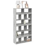 vidaXL Bibliothèque gris béton 100x33x187 5 cm bois d'ingénierie