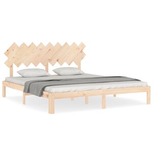vidaXL Cadre de lit sans matelas bois massif de pin