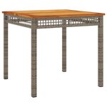 vidaXL Ensemble à manger de jardin 5 Pièces coussins gris résine tressée