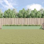 vidaXL Jardinière Vert pastel 195 x 100 x 45 cm Acier galvanisé