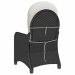 vidaXL Fauteuil inclinable Noir 56 x 66 x 95 cm polyrotin