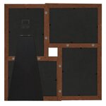 vidaXL Collage de cadres photo pour photo de 4x(10x15 cm) Marron MDF