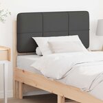 vidaXL Tête de lit capitonnée Brun et gris foncé 100 cm Pin massif