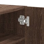 vidaXL Armoire murale chêne marron 75x35x60 cm bois d'ingénierie