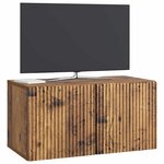 vidaXL Meuble TV mural Bois ancien 59 5 x 31 x 30 cm Bois d'ingénierie