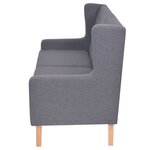 Ensemble de canapés 3 Pièces tissu gris