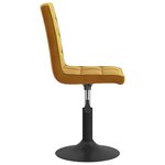 vidaXL Chaises pivotantes à manger lot de 4 marron velours