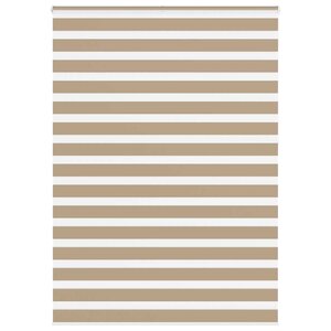 vidaXL Store zèbre marron sable largeur du tissu 160 9 cm polyester