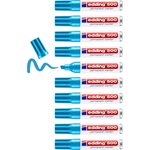 Marqueur Permanent 500 Bleu Clair Corps Alu Pointe Biseau 2-7 mm x 10 EDDING