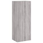 vidaXL Unités murales TV 5 Pièces sonoma gris bois d'ingénierie