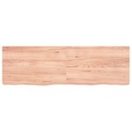 vidaXL Étagère murale marron clair bois chêne massif traité