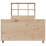 vidaXL Lit bibliothèque sans matelas 100x200 cm bois massif