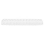 vidaXL Matelas en mousse blanc 80x220 cm dureté H2 H3