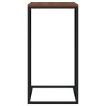 vidaXL Table d'appoint Noir 40x30x59 cm Bois d'ingénierie