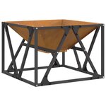 vidaXL Braise Marron 50 x 50 x 35 cm Acier