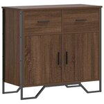 vidaXL Buffet chêne marron 79 5x35 5x74 5 cm bois d'ingénierie