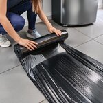 Pack And Move - Lot 4 Rouleaux Film Étirable - 300 M - Noir - Film Déménagement Film Emballage Film Palette Film Protection