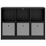 vidaXL Buffet Chêne noir 88 5 x 27 5 x 63 5 cm