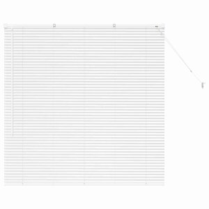 vidaXL Store de Fenêtre avec des rideaux Autre Blanc 135 x 130 cm Aluminium