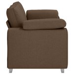vidaXL Canapé avec coussin Marron 180 x 77 x 82 cm tissu