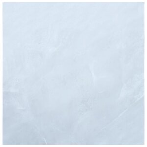 vidaXL Dalles de plancher autoadhésives 5 11 m² PVC blanc marbre
