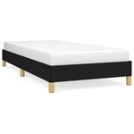 vidaXL Cadre de lit Noir 90x200 cm Tissu