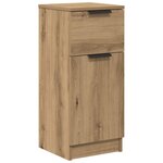 vidaXL Buffet chêne artisanal 30x30x70 cm bois d'ingénierie