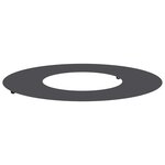 vidaXL adapté pour anneau d'arbre plat Noir Ø30 / 60 cm Acier