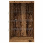vidaXL Buffet LED Bois ancien 60 5 x 37 x 100 cm Bois d'ingénierie