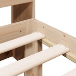 vidaXL Lit bibliothèque sans matelas 90x190 cm bois de pin massif