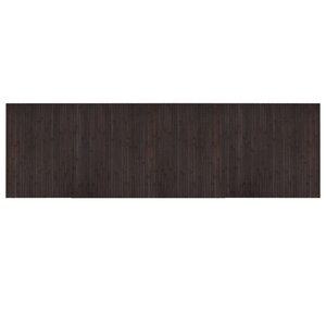 vidaXL Tapis rectangulaire marron foncé 60x200 cm bambou