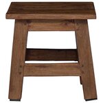 vidaXL Tabouret Naturel 26 x 26 x 26 cm Bois d'Acajou