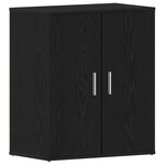 vidaXL Cabinet à chaussures avec étagère Chêne noir 60 x 35 x 70 cm