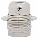 vidaXL Douilles de lampe 2 Pièces nickel satiné E27
