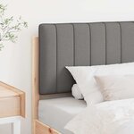 vidaXL Tête de lit capitonnée Marron et gris clair 90 cm Pin massif