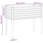 vidaXL Jardinière vert 100x45x90 cm acier