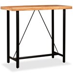 vidaXL Table de bar Bois massif d'acacia 120x60x107 cm