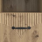 vidaXL Meuble TV Chêne artisanal 102 x 34 5 x 47 cm Bois d'ingénierie