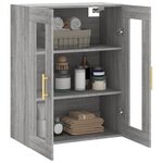 vidaXL Armoire murale sonoma gris 69 5x34x90 cm