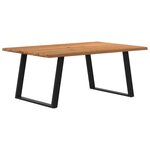 vidaXL Table à manger marron clair bois de chêne massif