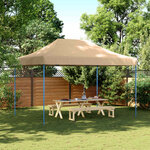 vidaXL Tente de fête 279 x 410 x 315 cm Beige Tissu Oxford