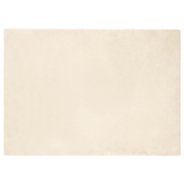 vidaXL Tapis en Fourrure Synthétique de Lapin Crème 240 x 340 cm