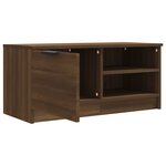 vidaXL Meuble TV Chêne marron 80x35x36 5 cm Bois d'ingénierie