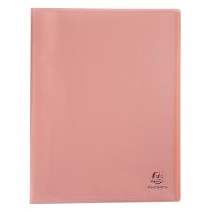 Protège-documents en polypropylène semi rigide Chromaline Pastel 80 vues - A4 - Corail EXACOMPTA