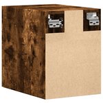 vidaXL Armoire murale chêne fumé 30x42 5x40 cm bois d'ingénierie