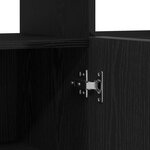 Buffet vidaXL avec lumières LED  Chêne noir  80x35x75 cm  Bois d'ingénierie