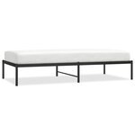 vidaXL Cadre de lit métal sans matelas noir 90x190 cm