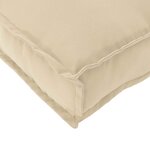 vidaXL Coussin Beige 50 x 40 x 12 cm Tissu Oxford
